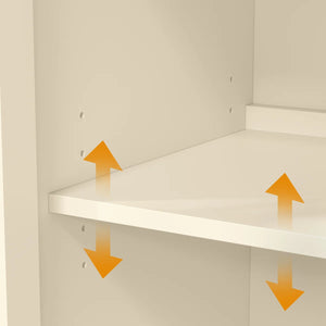 Yokota Extendable Vanity Table with 3 Drawers, Acrylic Door & Makeup Storage  Wooden Bazar