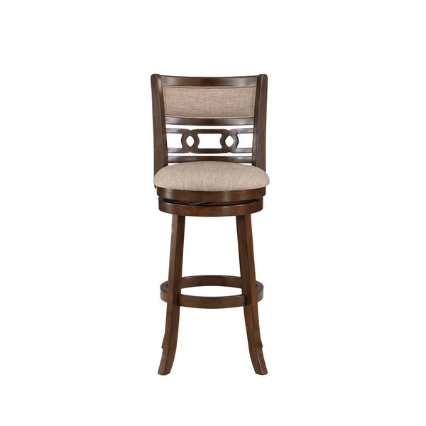Ziemer Swivel Upholstered Counter Stool  Wooden Bazar