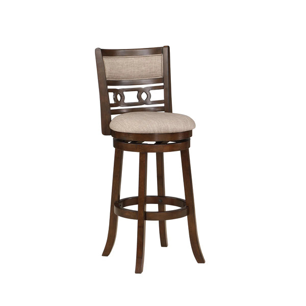 Ziemer Swivel Upholstered Counter Stool  Wooden Bazar