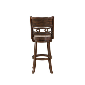 Ziemer Swivel Upholstered Counter Stool  Wooden Bazar