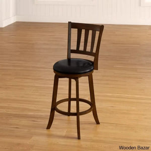 Abeale Swivel Upholstered Counter And Bar Stool With Solid Wood Frame