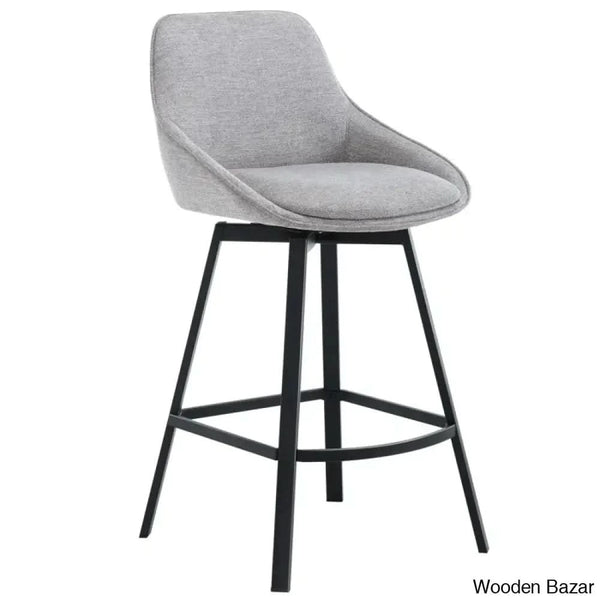 Absalomz Swivel 25.2’’ Counter Stool - Wooden Bazar