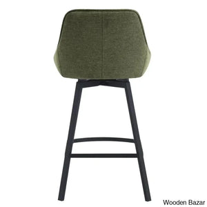 Absalomz Swivel 25.2’’ Counter Stool - Wooden Bazar