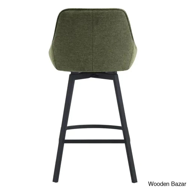 Absalomz Swivel 25.2’’ Counter Stool - Wooden Bazar