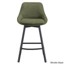 Absalomz Swivel 25.2’’ Counter Stool - Wooden Bazar Green / 1 Piece