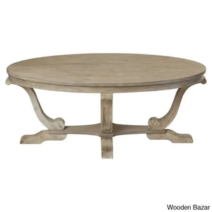 Adagio Oval Cocktail Coffee Table W/ Cabriole Legs