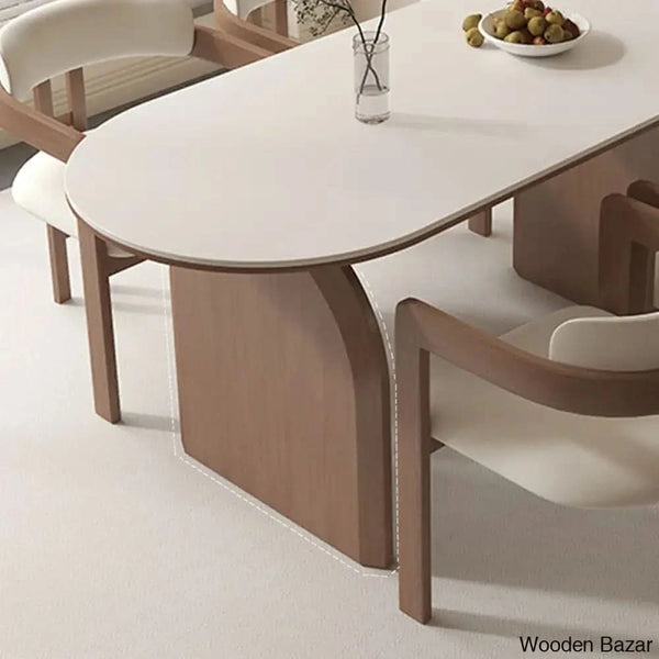Addison New Luxury Dining Table Set - Wooden Bazar
