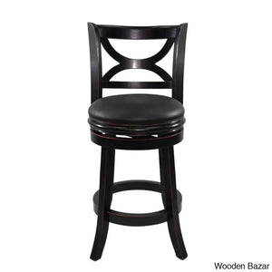 Adelaidas Swivel Upholstered Counter And Bar Stool With Solid Wood Frame