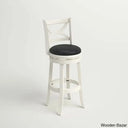 Adelaidas Swivel Upholstered Counter And Bar Stool With Solid Wood Frame Buttermilk / Bar (30’’