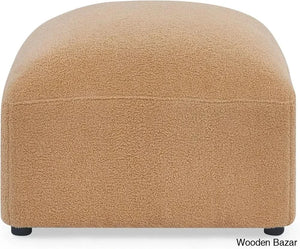 Ader Minimalist Convertible Modular Sectional Sofa In L-Shaped Camel / Ottoman