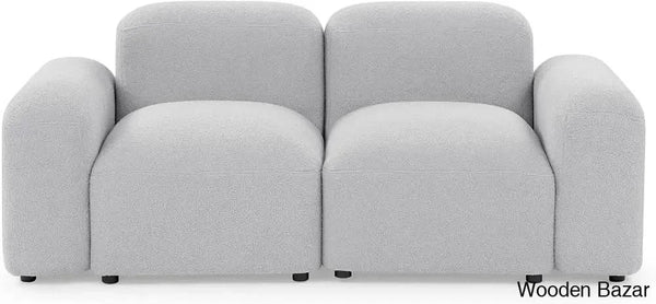 Ader Minimalist Convertible Modular Sectional Sofa In L-Shaped Grey /