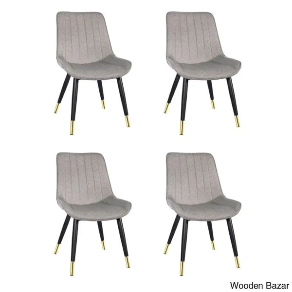 Adline Modern 4 Seater Dining Table Set - Wooden Bazar