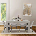 Adline Modern 4 Seater Dining Table Set - Wooden Bazar Walnut