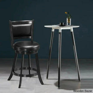 Aghaboyo Swivel Upholstered 24’’ Counter And Bar Stool (Set Of 2)