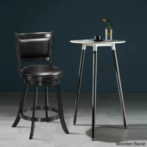 Aghaboyo Swivel Upholstered 24’’ Counter And Bar Stool (Set Of 2)