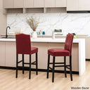 Aichelew 28.75’’ Bar Stool (Set Of 2) Red