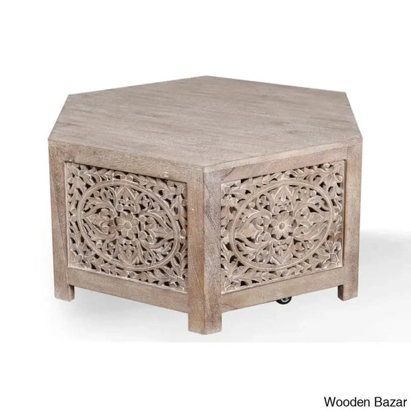 Aikens Solid Wood Coffee And Center Table