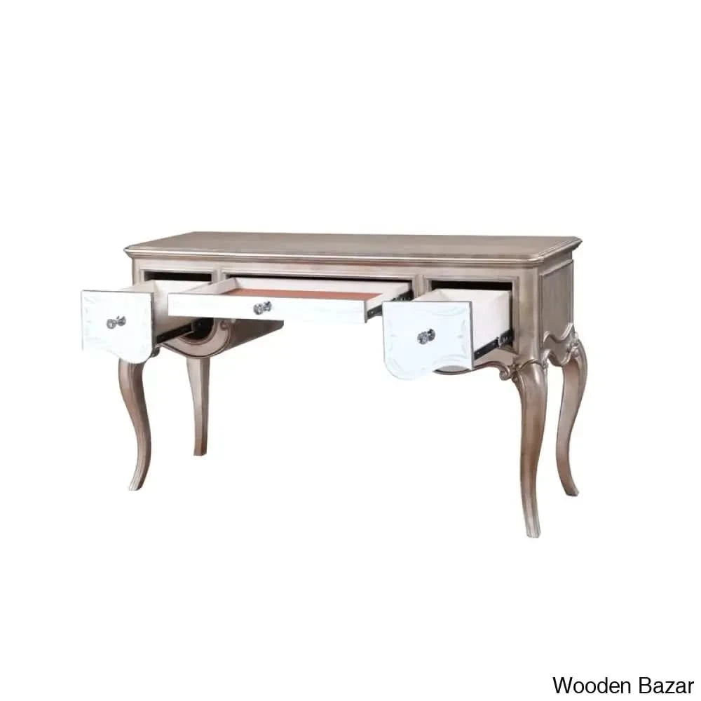 Akeel Vanity Dressing Table With Mirror And Stool