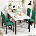 Akil 4 Seater Wooden Dining Table Set For Modern Homes - Bazar Green