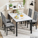 Akil 4 Seater Wooden Dining Table Set For Modern Homes - Bazar Grey