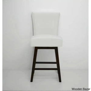 Alanyso Swivel Counter & Bar Stool (Set Of 2) - Wooden Bazar