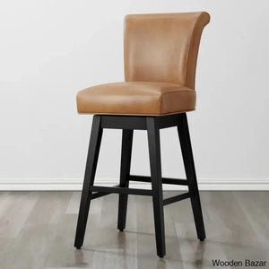Alanyso Swivel Counter & Bar Stool (Set Of 2) - Wooden Bazar Camel / (30’’ Seat Height)