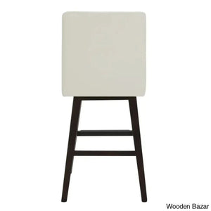 Aleksyc Swivel Solid Wood Counter And Bar Stool (Set Of 2)