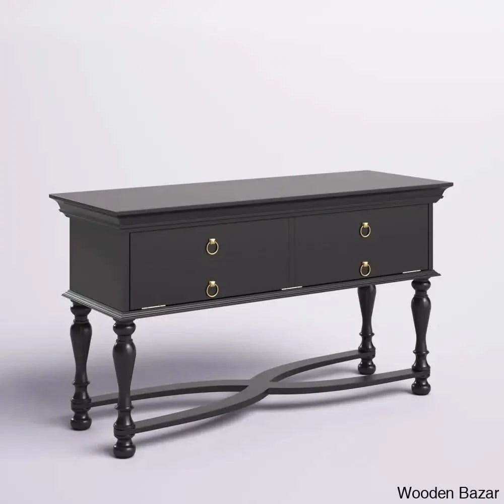 Small Wood End Table - Console Table