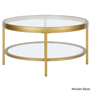 Alexisa 32’’ Wide Round Coffee And Center Table