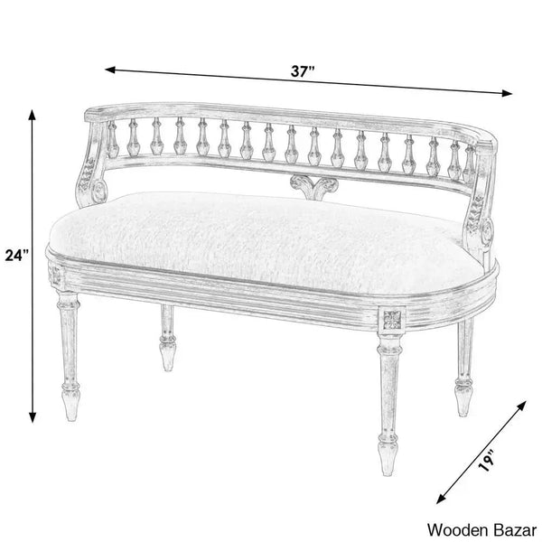 Alford Top Luxury Wooden Bench For Modern Living - Bazar