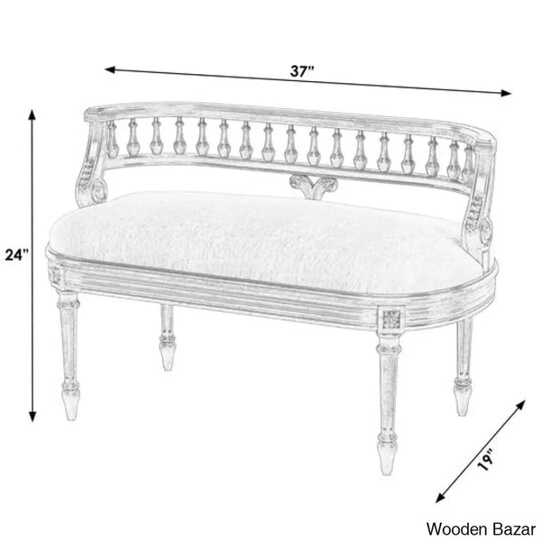 Alford Top Luxury Wooden Bench For Modern Living - Bazar