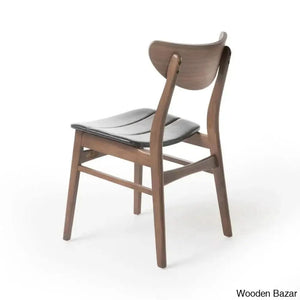 Ally Rectangular Solid Wood Dining Table Set – Rich Dark Brown And Walnut Finish