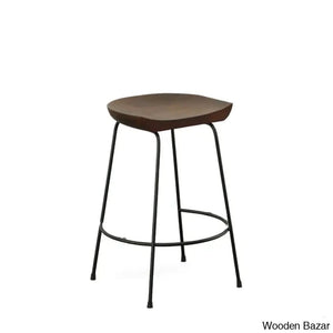 Aloraz Swivel Counter And Bar Stool With Metal Frame (Set Of 2)
