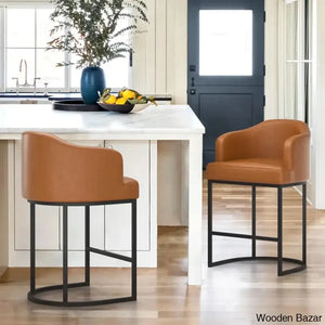 Alyces Swivel 27’’ Counter And Bar Stool With Metal Frame