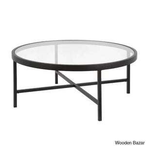 Amanyie Glass Top Coffee And Center Table