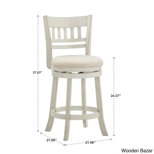 Amerahz Swivel Upholstered Counter And Bar Stool