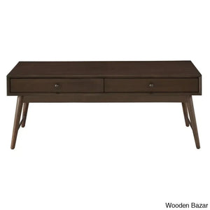 Andersen Solid Wood Top Coffee And Center Table