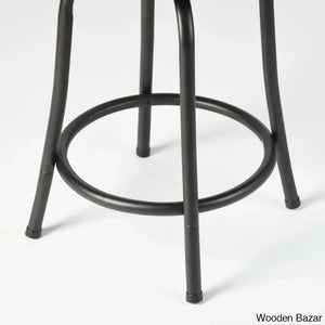 Andrienney Swivel Upholstered Counter And Bar Stool With Both 24’’/29’’ Legs Shipped (Set Of 2)