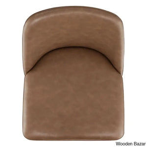 Angelicko Swivel Upholstered 27’’ Counter And Bar Stool With Metal Frame (Set Of 2)