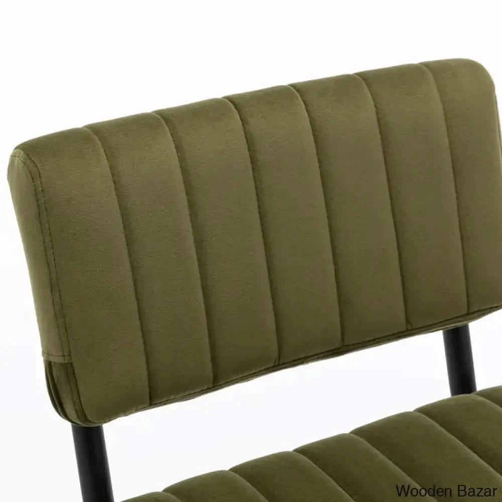 Araizay Swivel Upholstered Counter And Bar Stool With Metal Frame (Set Of 2) Olive / Bar (30’’