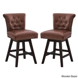 Aralisz Swivel 26’’ Counter And Bar Stool (Set Of 2)
