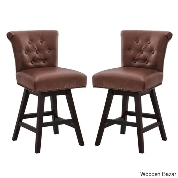 Aralisz Swivel 26’’ Counter And Bar Stool (Set Of 2)