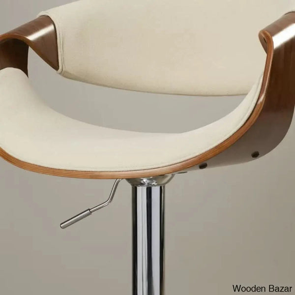 Archaimbaudo Swivel Adjustable Height Counter And Bar Stool (Set Of 2)