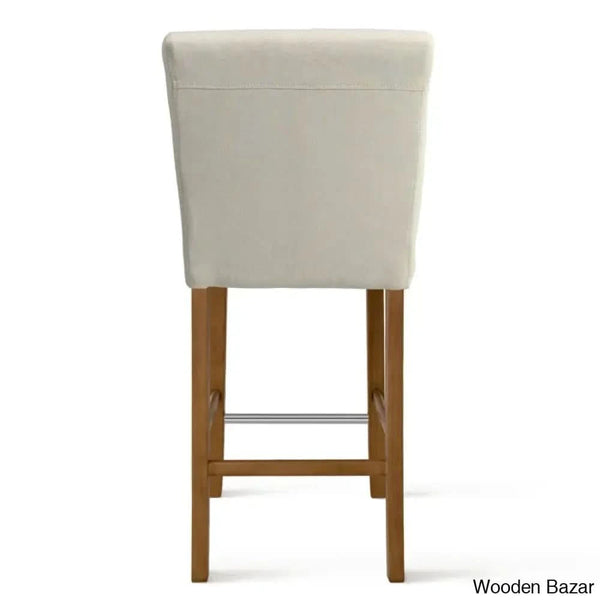 Arkansaso Swivel Upholstered 26’’ Counter And Bar Stool With Solid Wood Frame (Set Of 2)