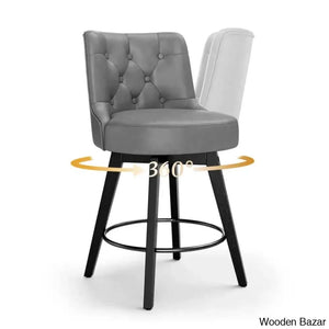 Arleinez Swivel 26.7’’ Upholstered Counter Chairs (Set Of 2)