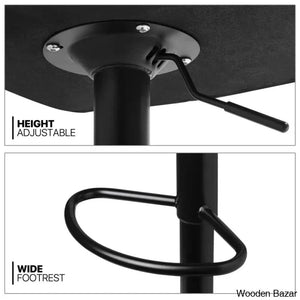 Arrianas Swivel Modern Kitchen Counter And Bar Stools Faux Leather Pub Chairs (Set Of 2)