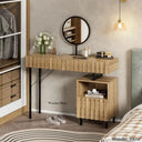 Arthen Vanity Dressing Table With Mirror Natural