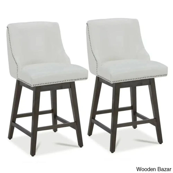 Arvelle Swivel Counter & Bar Stool (Set Of 2)