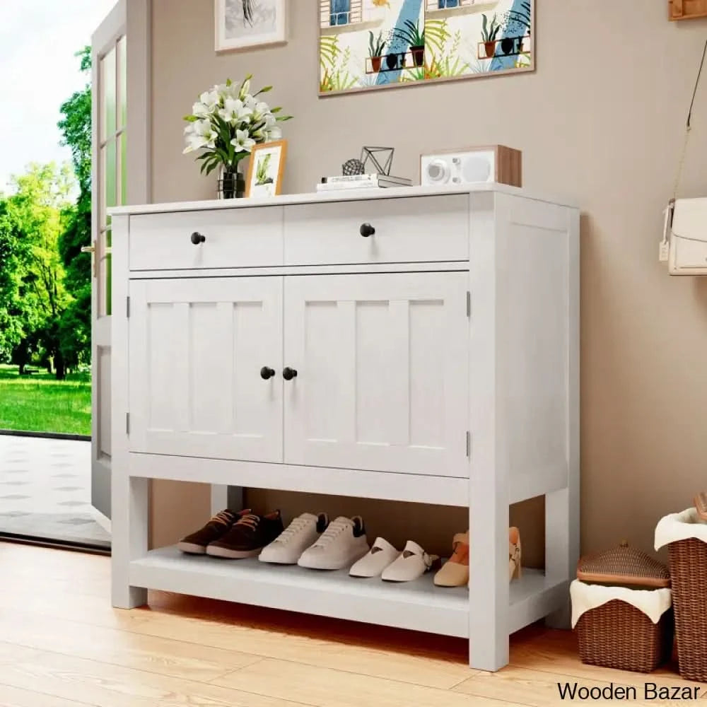 Wood Hallway Console Table