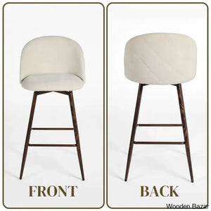Asotino 360° Swivel Upholstered Counter And Bar Stools With Backrest